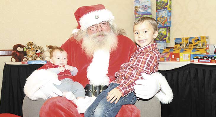 Adopt A Family 2016 - Santa with kids