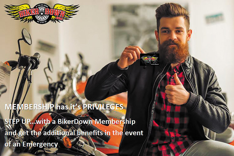 Make BikerDown’s Roadside Membership Part of Your Road Trip Checklist for $35.00 per year!