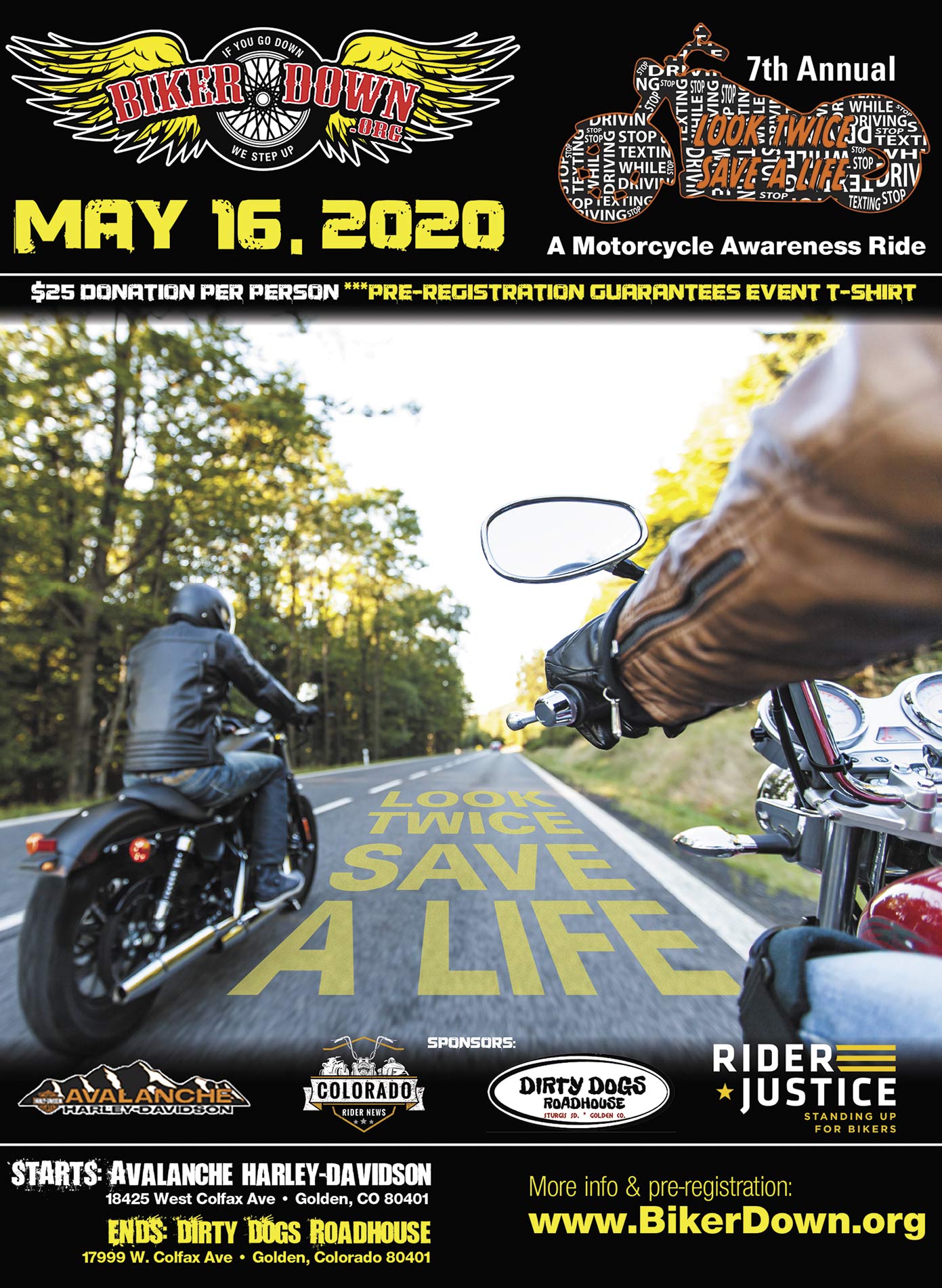 Rides: Look Twice Save A Life – May 16