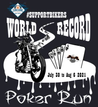 World Record Poker Run choses BikerDown as their Charity of Choice