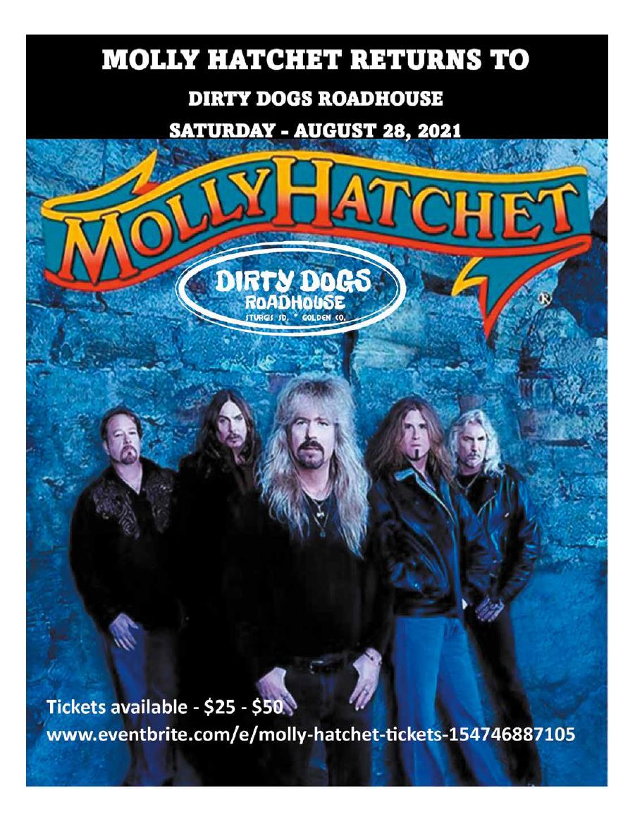 AD: Molly Hatchet Returns to Dirty Dogs Roadhouse