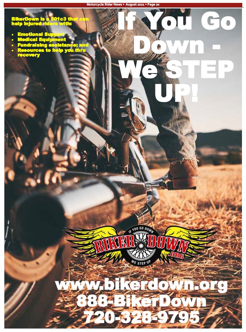 BikerDown -August Back Cover
