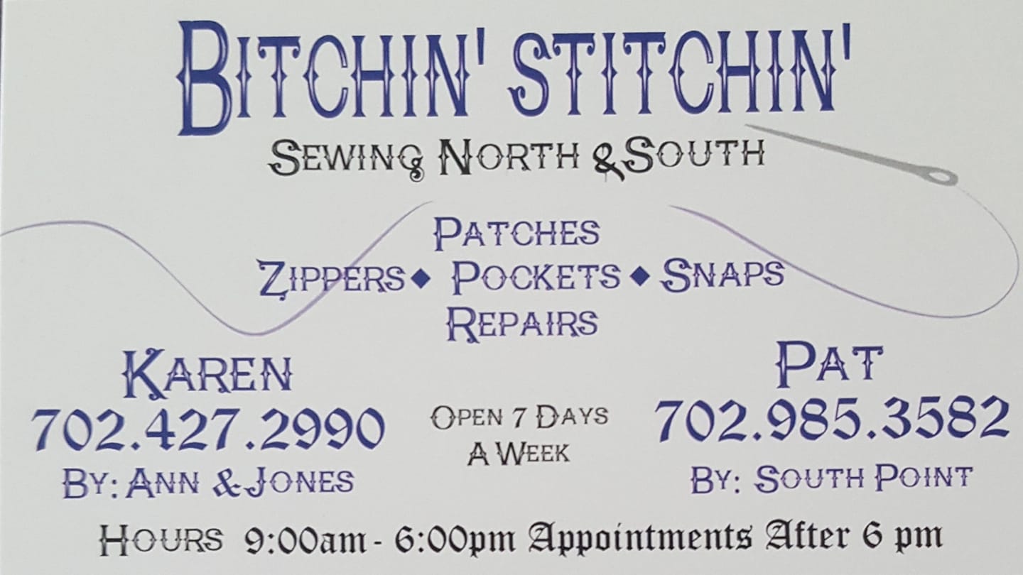 Bitchin’ Stitchin’ Recognized as the BEST of the BEST for their skilled sewing.