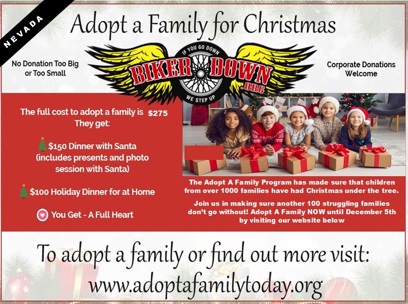 Las Vegas Riders Sponsor 3rd Year of Adopt-A-Family