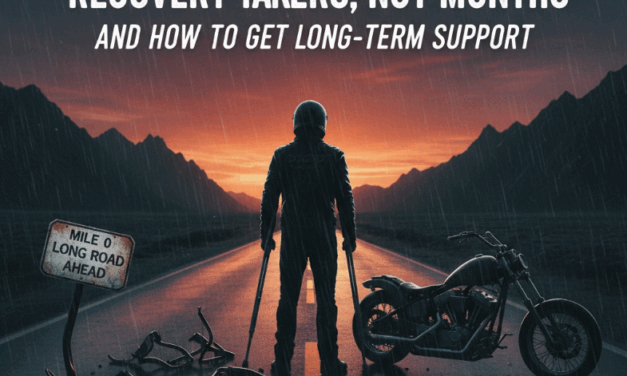 Why Motorcycle Accident Recovery Takes Years, Not Months (And How to Get Long-Term Support)
