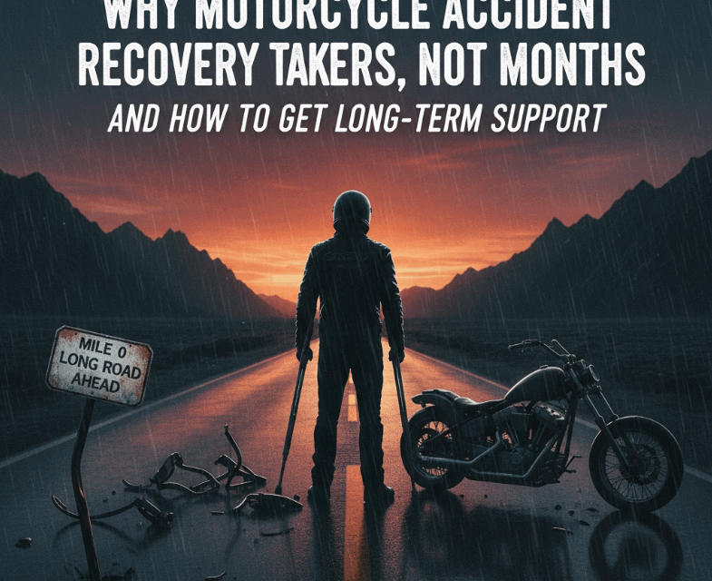 Why Motorcycle Accident Recovery Takes Years, Not Months (And How to Get Long-Term Support)