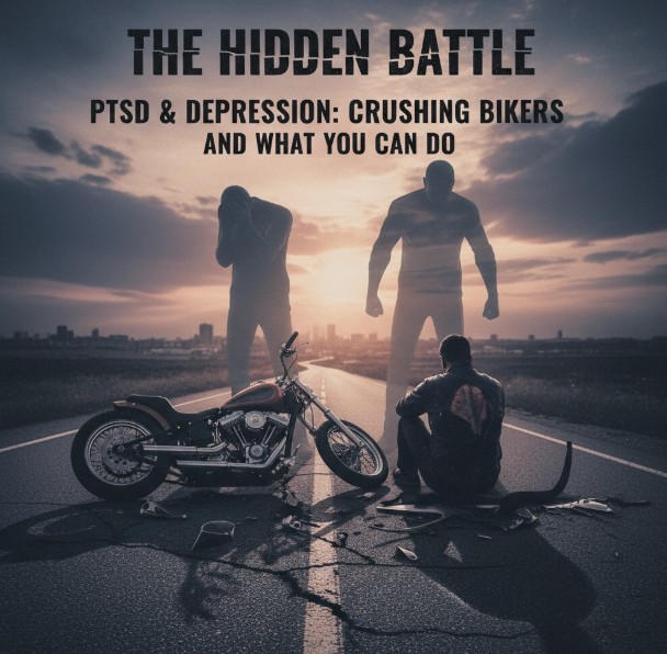The Hidden Battle After the Crash: How PTSD and Depression Are Crushing Hurt Bikers (And What You Can Do)